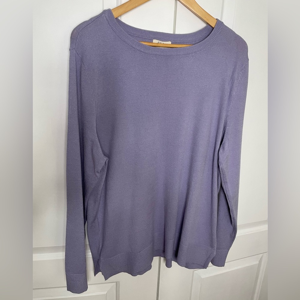 Style &Co , Size XXLarge, Basic Crew Tbl , Color Heirloom Lilac.